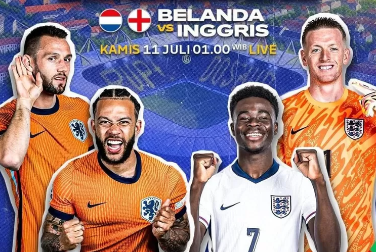 Ilustrasi Belanda vs Inggris